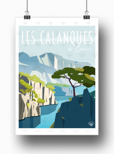 Affiche Cassis - Les Calanques