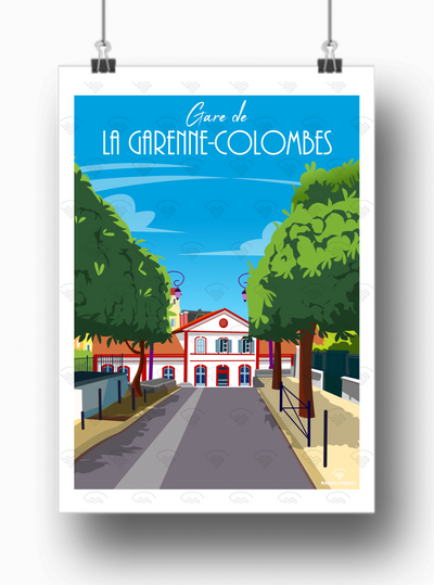 Affiche La Garenne-Colombes - Gare