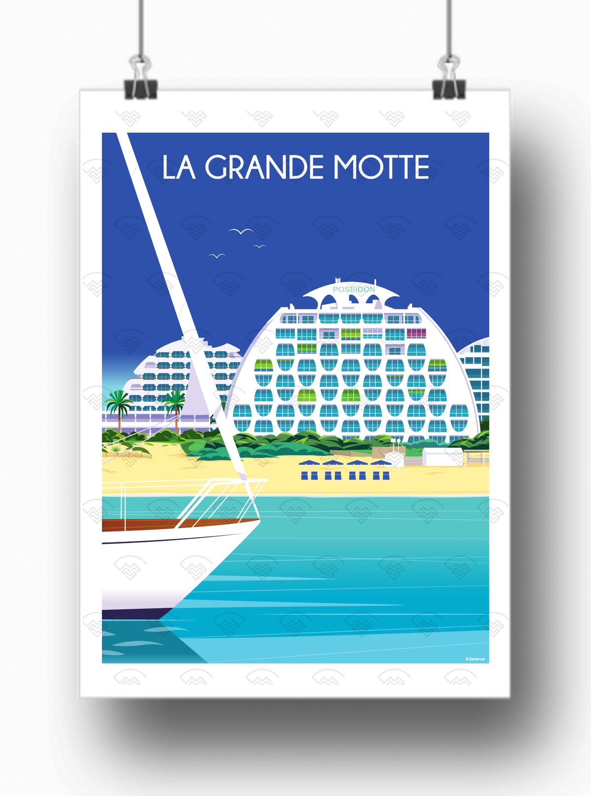 Affiche La Grande Motte de Raphael Delerue