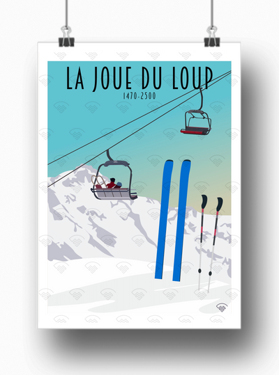 Affiche La Joue du Loup - Skis