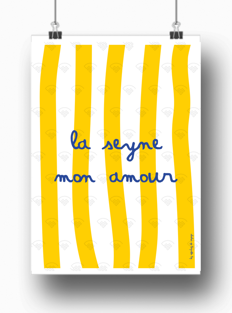Affiche La Seyne mon amour par Les Affiches de Voyage