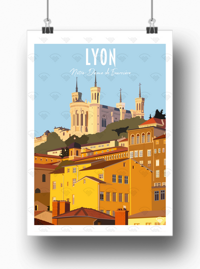 Affiche Lyon - Fourvière