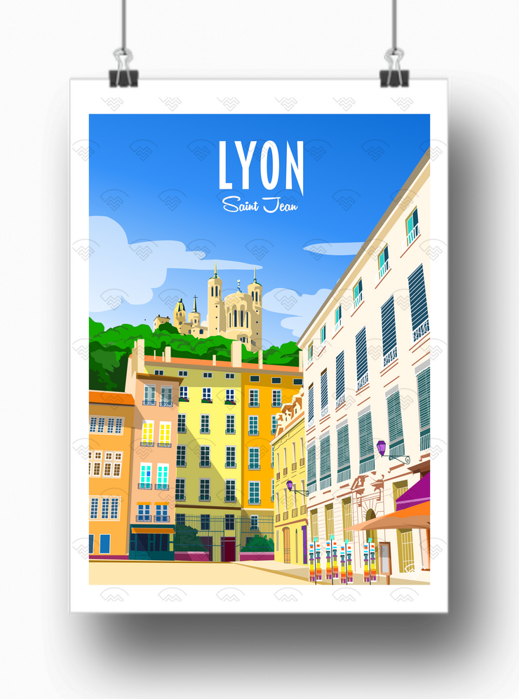 Affiche Lyon - Saint Jean