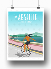 Affiche Marseille - Corniche Kennedy