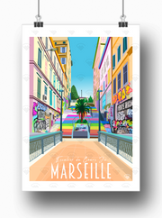 Affiche Marseille - Cours Julien