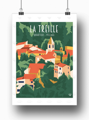 Affiche Marseille - Quartier de la Treille