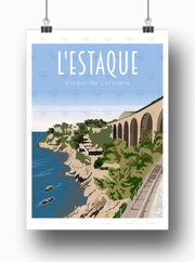 Affiche Marseille - L'Estaque