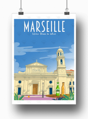 Affiche Marseille - Notre Dame du Mont