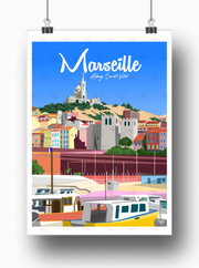 Affiche Marseille - Abbaye Saint Victor