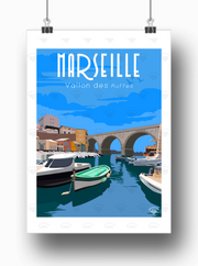 Affiche Marseille - Vallon des Auffes
