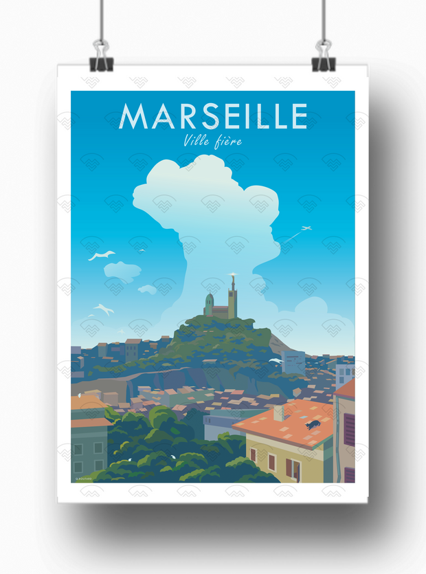Affiche Marseille par Quentin