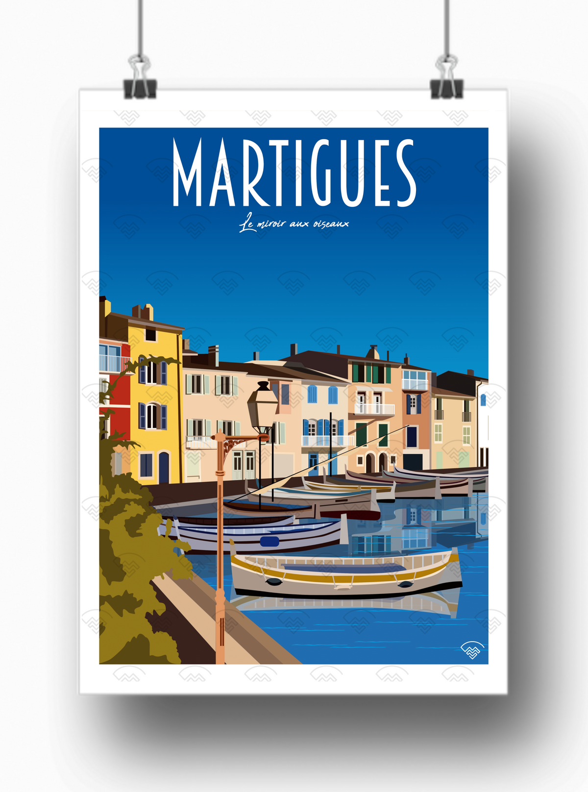 Affiche Martigues - Le miroir aux oiseaux