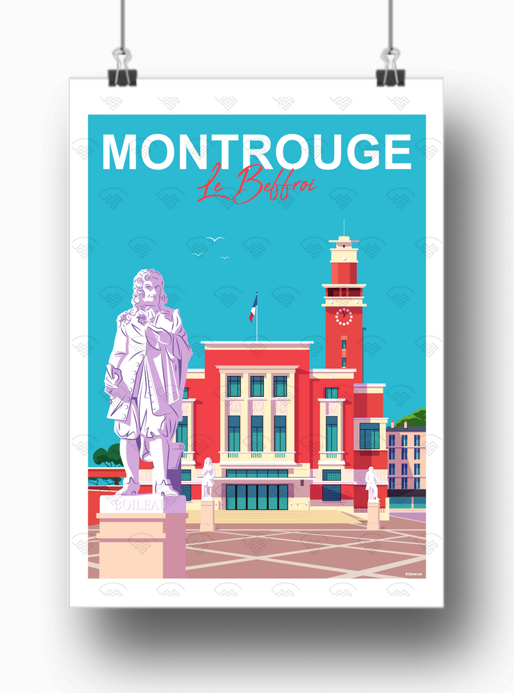 Affiche Montrouge - Le Beffroi de Raphael Delerue