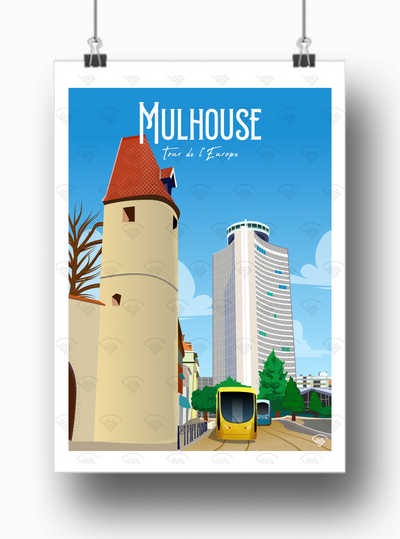 Affiche Mulhouse -Tour de l'Europe