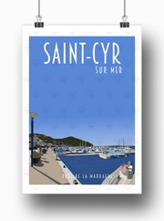 Affiche Saint-Cyr sur Mer - Port de la Madrague