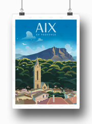 Affiche Aix-en-Provence par Quentin