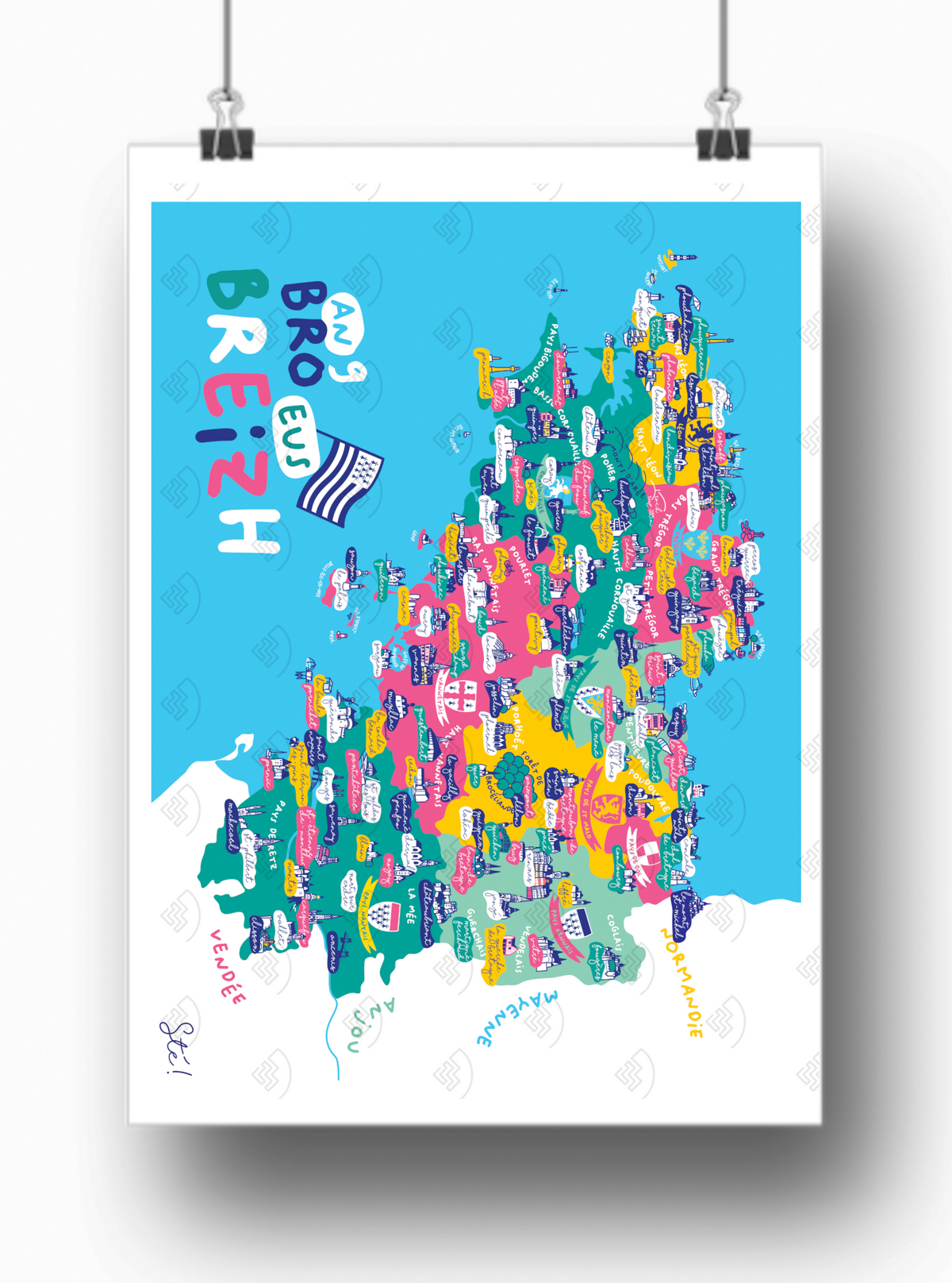 Affiche Bretagne par Sté !