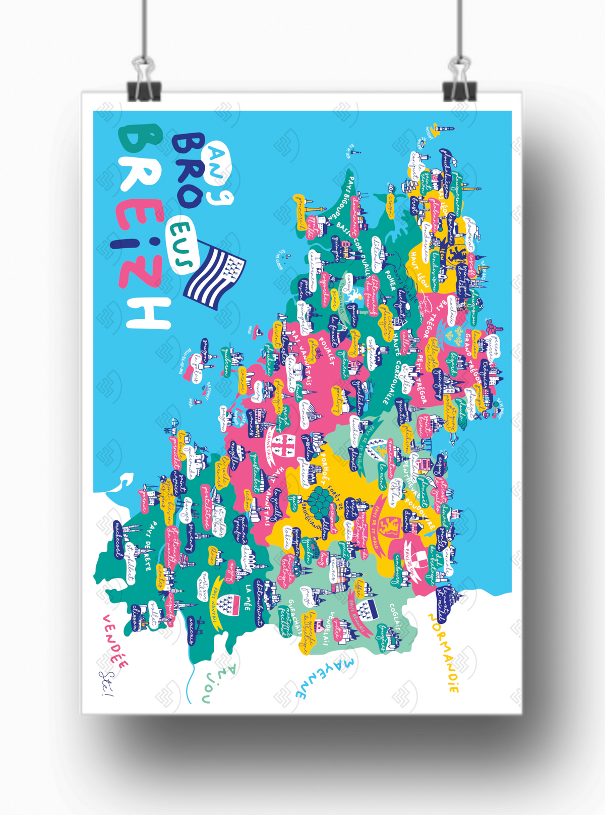 Affiche Bretagne par Sté !
