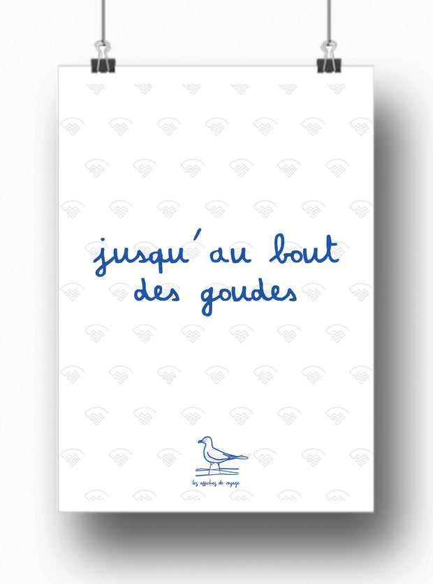 Affiche Jusqu'au bout des Goudes par les Affiches de Voyage