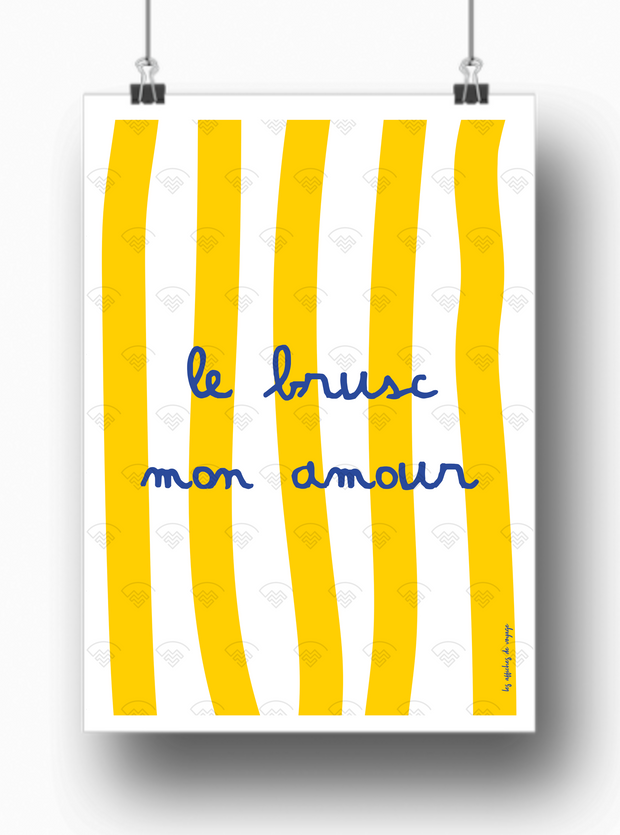 Affiche Le Brusc mon amour par Les Affiches de Voyage