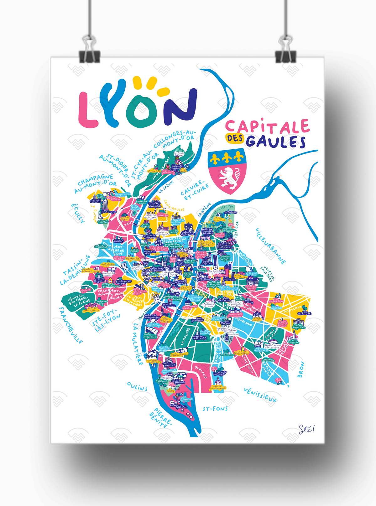 Affiche Lyon par Sté !