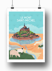 Affiche Normandie - Le Mont Saint-Michel par Maona