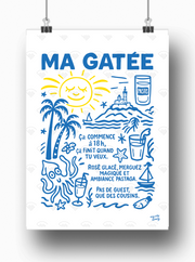 Affiche Marseille - Ma gâtée par My City Memory