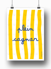 Affiche Plein cagnar par les Affiches de Voyage