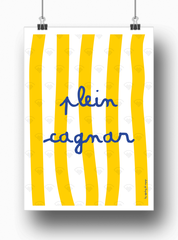 Affiche Plein cagnar par les Affiches de Voyage