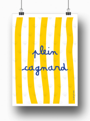 Affiche Plein cagnard par les Affiches de Voyage