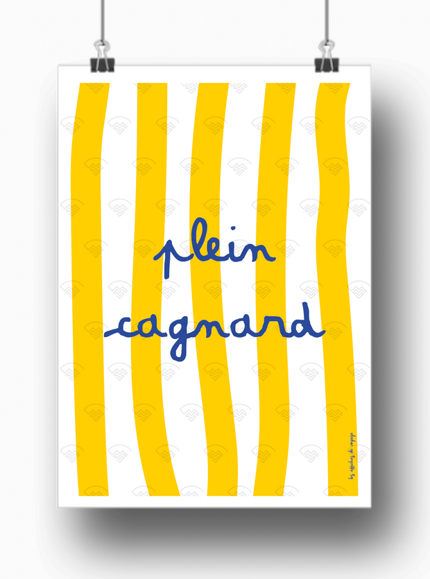 Affiche Plein cagnard par les Affiches de Voyage