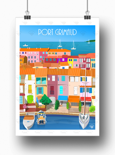 Affiche Port-Grimaud