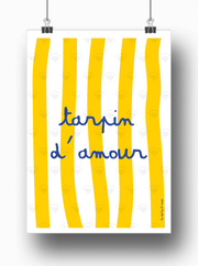 Affiche Tarpin d'amour par les Affiches de Voyage