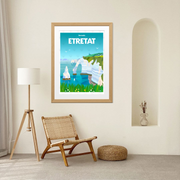 Affiche Etretat par C.WILL
