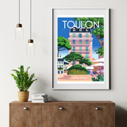 Affiche Toulon - Place Puget de Raphael Delerue