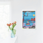 Affiche Bormes les Mimosas - Excursion en voiture par Gary Godel