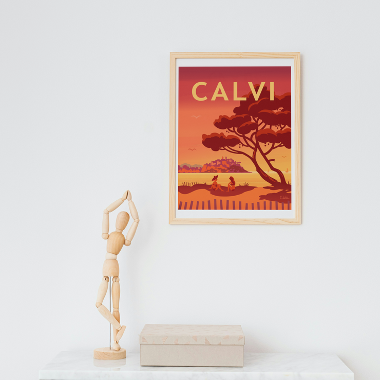 Affiche Calvi vintage - Poster Corse Affiche Calvi vintage - Poster Corse