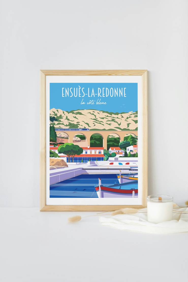 Affiche Ensuès-la-Redonne par Raphael Delerue