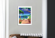 Affiche Hyères - Vue Ile de Porquerolles par Raphael Delerue