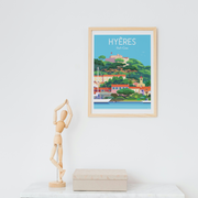 Affiche Hyères - Vue Port-Cros par Raphael Delerue