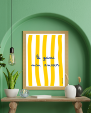 Affiche Le Gaou mon amour par Les Affiches de Voyage