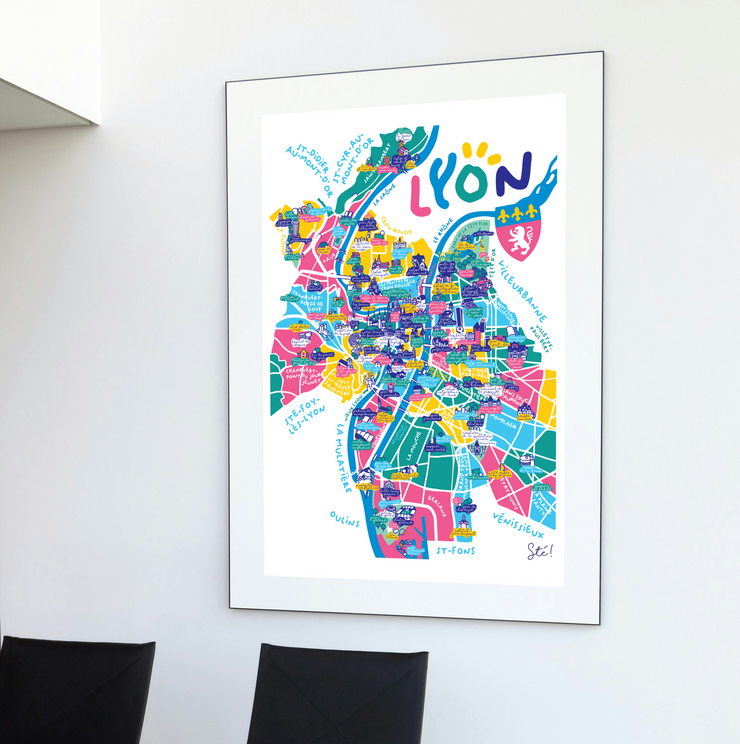 Affiche Lyon par Sté !