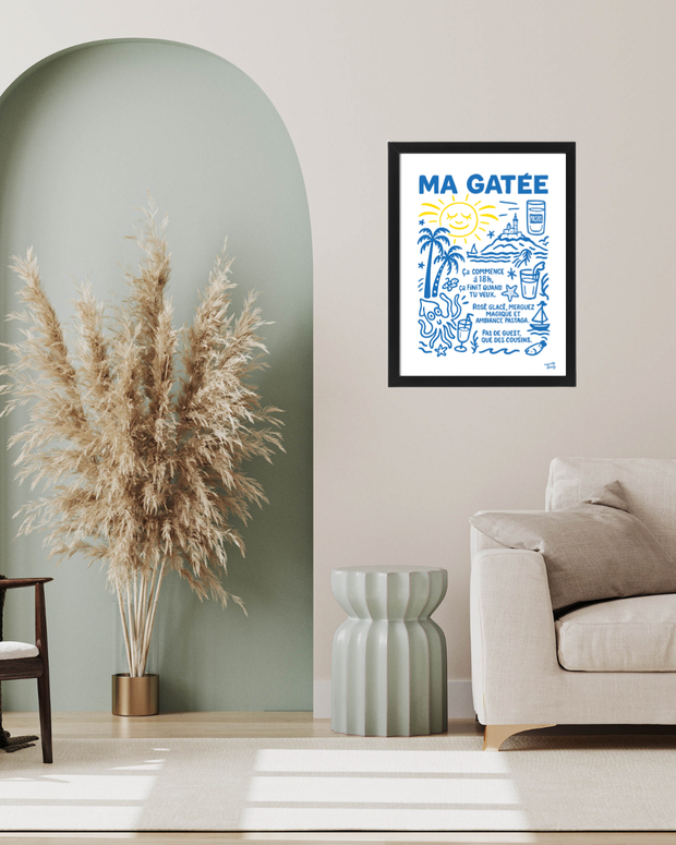 Affiche Marseille - Ma gâtée par My City Memory
