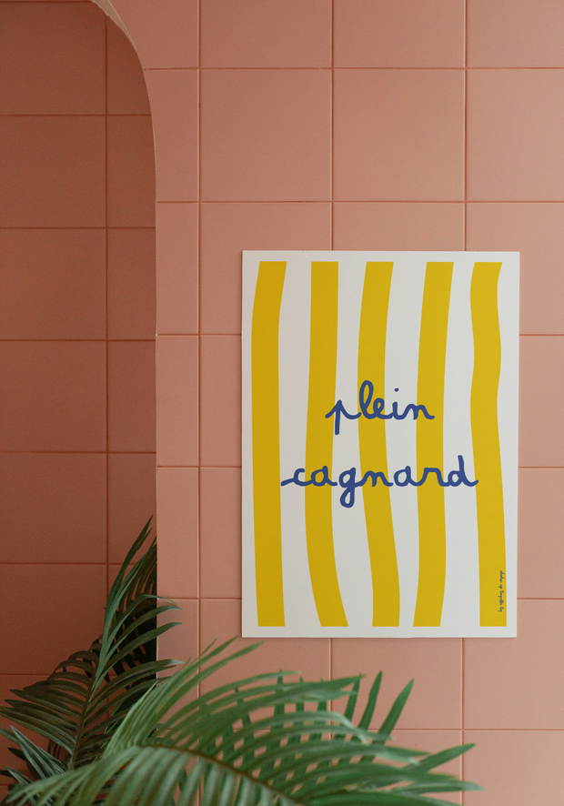 Affiche Plein cagnard par les Affiches de Voyage