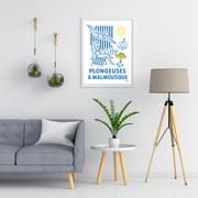 Affiche Marseille - Plongeuses à Malmousque par My City Memory