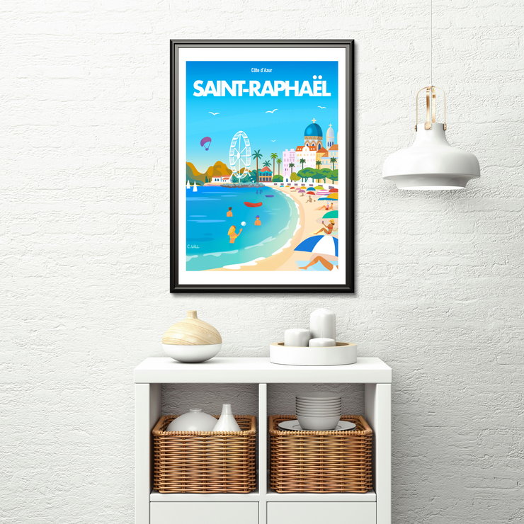 Affiche Saint-Raphaël par C.WILL