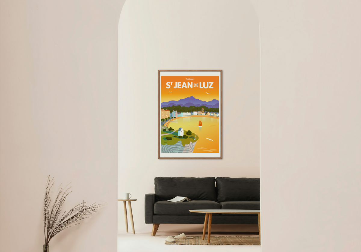 Affiche Saint-Jean-de-Luz par C.WILL