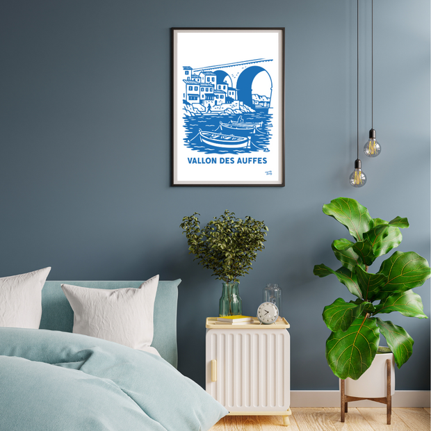 Affiche Marseille - Vallon des auffes par My City Memory