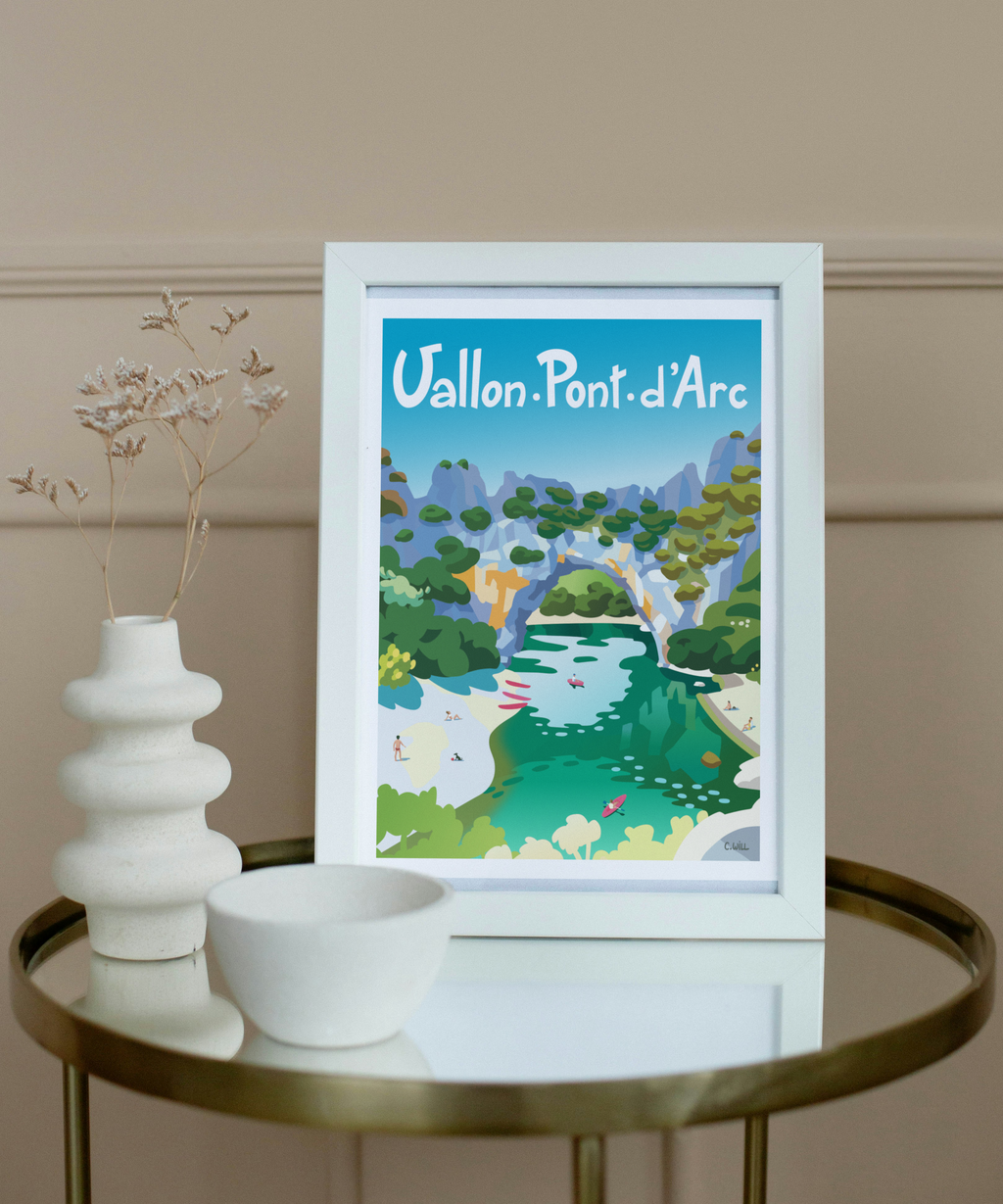 Affiche Vallon-Pont-d'Arc par C.WILL