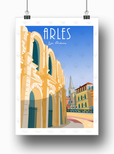 Affiche Arles - Arènes